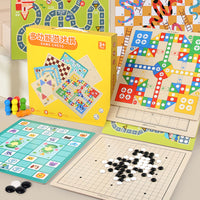 Kids' 2-in-1 Board Game Set - Educational Strategy Games for Children