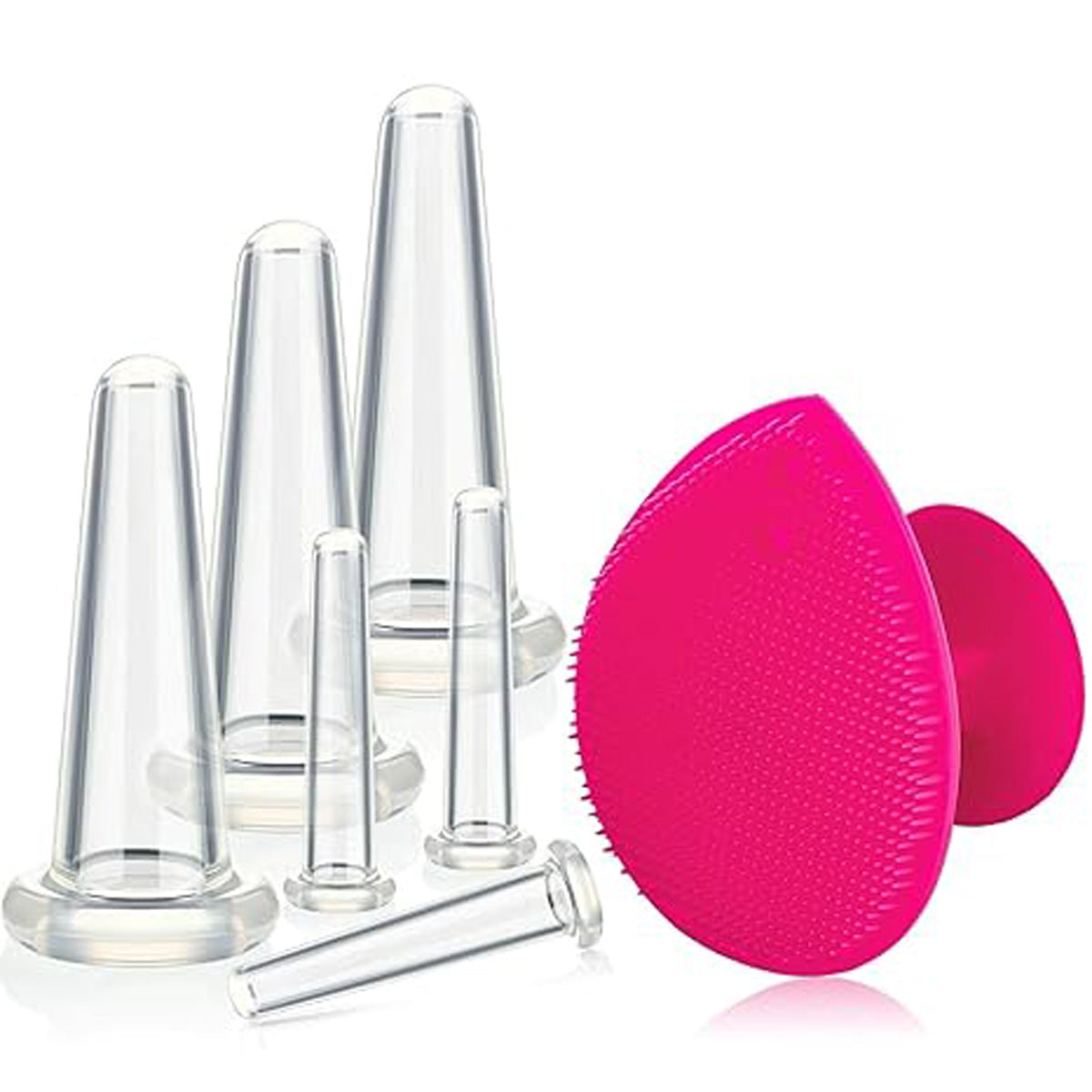 Silicone Facial Cupping Set for Anti-Aging and Skin Rejuvenation
