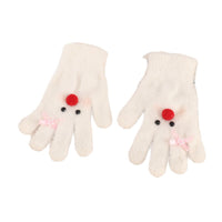 Women's Cartoon Snowman Winter Touchscreen Warm Fleece Lined Gloves