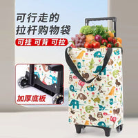 Foldable Shopping Cart with Wheels for Groceries, Stair Climbing, and Heavy Duty Use