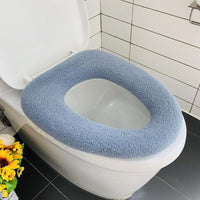 Thickened Knitted Square Toilet Seat Cover for Home Use