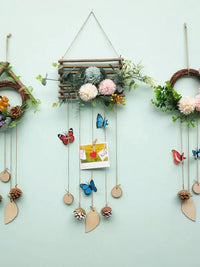 Artificial Flower Wreath Wall Decor for Living Room