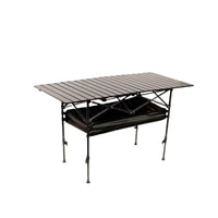 All-Terrain Height-Adjustable Folding Camping Table with Net Bag