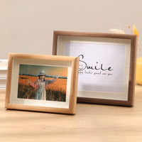 Hollow Wooden Shadow Box Picture Frame for Photos, Calligraphy, and Art - 6, 7, 8 Inch, A4 Sizes