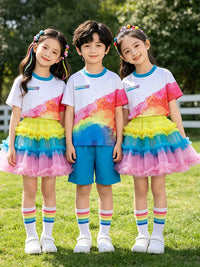 Children's Cheerleading Performance Uniform Set for School Events and Festivals