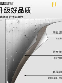 Self-Adhesive Wood Grain Pipe Cover Sticker for Bathroom Kitchen Balcony Pipe Concealment and Decoration