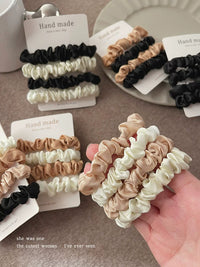 French Style Scrunchies for Women, High Elasticity Hair Ties for Ponytails, Durable Hair Bands