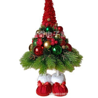 Christmas Gnome Wreath Door Hanging Decoration for Holiday Wall Decor