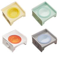 Ceramic Pet Bowl with Stand for Cats and Dogs, Spill-Proof Food and Water Dish