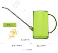 Stylish Translucent Watering Can with Stainless Steel Spout for Indoor and Outdoor Plants
