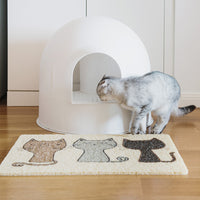 PVC Cat Litter Mat, All-Season Breathable Pet Mat for Litter Box