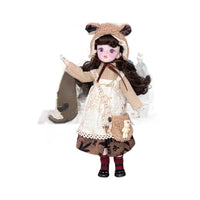 30cm BJD Doll Set with Changeable Outfits for Girls, Princess Style, Birthday Gift