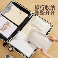 Travel Storage Bags PE Thickened Transparent Waterproof Portable Organizer Set for Clothes and Shoes
