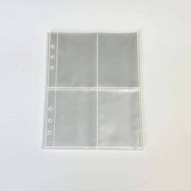 Direct from Manufacturer Card Album Refill Pages - 1, 4, or 9 Pocket Loose-Leaf Inserts for Photo Albums