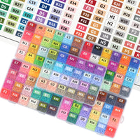 DIY Perler Beads Color Chart Stickers for Kids' Educational Toys