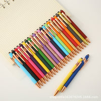 Customizable Rose Gold Metal Retractable Ballpoint Pen for Promotions and Gifts