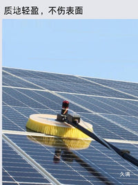Electric Rotary Cleaning Brush Head for Solar Panels and Floors