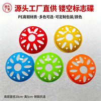 Soccer Training Marker Cones, Windproof Hollow Agility Disc Cones for Field Training, Sports Obstacle Markers