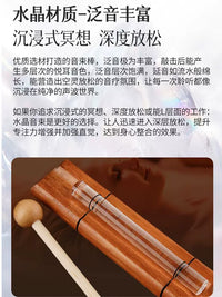 Crystal Sound Wand Set for Yoga Meditation Sound Healing Relaxation