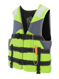 High Buoyancy Life Vest with Crotch Strap & Whistle for Adults & Kids - Flood Control, Fishing & Boating