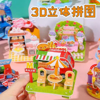 3D DIY Educational Puzzle House Model for Kids