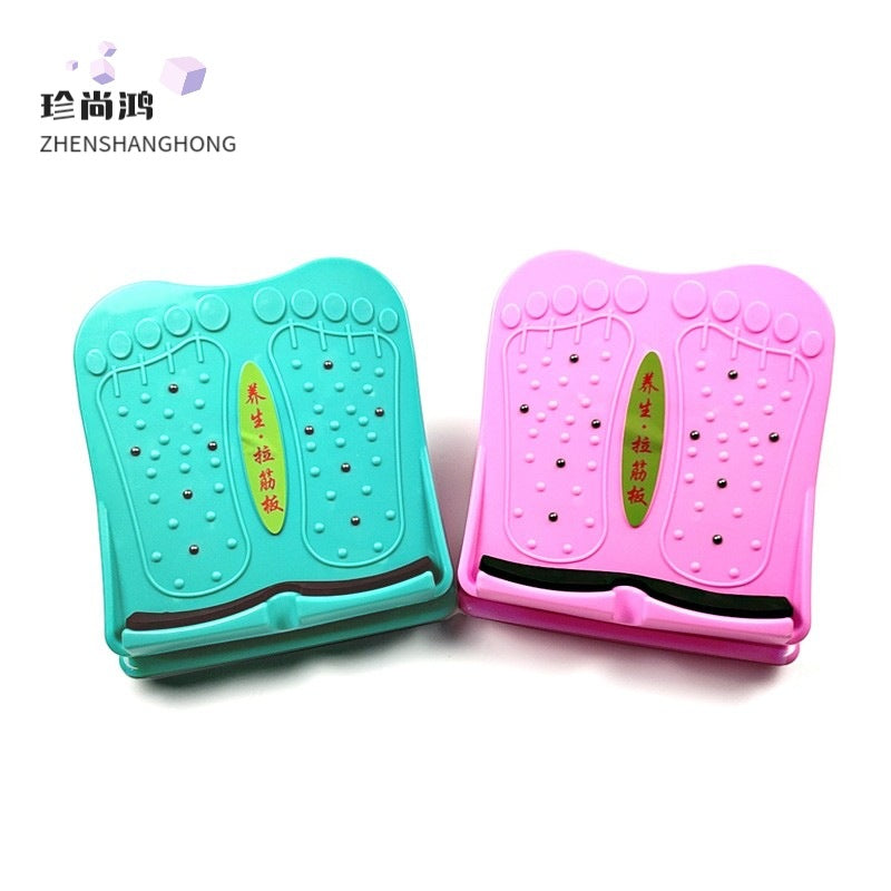 Foldable Calf Stretcher Board with Foot Massager for Home Fitness and Joint Correction