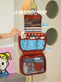 Half Room Foldable Travel Toiletry Bag Portable Waterproof Large Capacity Hanging Cosmetic Organizer