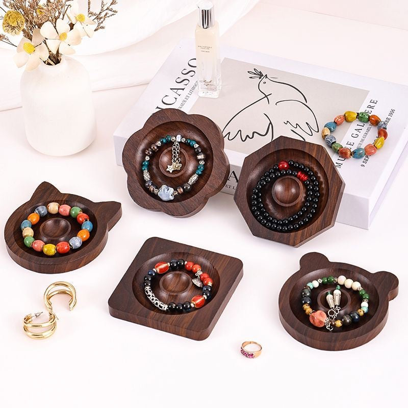 Wooden Bracelet Display Stand for Jewelry and Crafts