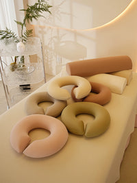 Memory Foam U-Shaped Face Pillow for Massage Table, Breathable and Washable