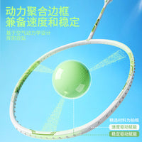 SND Carbon Fiber Badminton Racket Set for Adults and Children, Professional Durable Single and Double Play Rackets