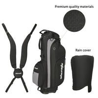 Portable Large Capacity Golf Stand Bag with Waterproof Nylon