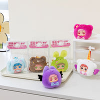 Mini Plush Angel Animal Doll Keychain