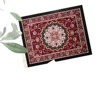 Ethnic Tassel Mouse Pad, Vintage Persian Carpet Design, Bohemian Arabian Style