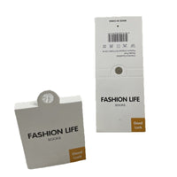Wholesale Sock Tag Cardboard Labels - Hook-Free Universal Sock Cards for Single/Double Pairs, Men's and Women's Socks