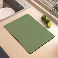Solid Color Diatomaceous Earth Kitchen Sink Drying Mat Dish Drainer Heat Resistant Table Mat