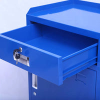 Heavy Duty Metal Tool Cabinet with Drawers and Wheels for Workshop Garage