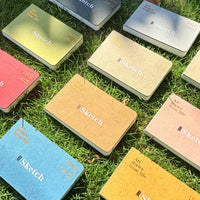 Portable Sketchbook for Acrylic Markers, Colored Pencils, and Quick Sketches - Pocket-Sized Travel Journal