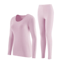 Women's Modal Thermal Underwear Set Thin Autumn Winter Base Layer