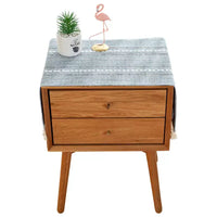 Nordic Light Luxury Cotton Linen Tassel Dustproof Cover Cloth for Bedroom Living Room Bedside Table Cabinet