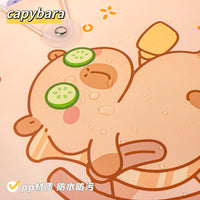 Capybara Accordion File Folder, PP Waterproof Multi-layer Document Organizer for Students