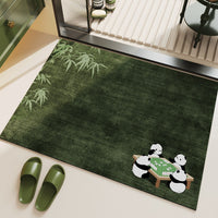 Cartoon Forest Series Diatomaceous Earth Bathroom Mat Non-Slip Absorbent Foot Mat for Entryway