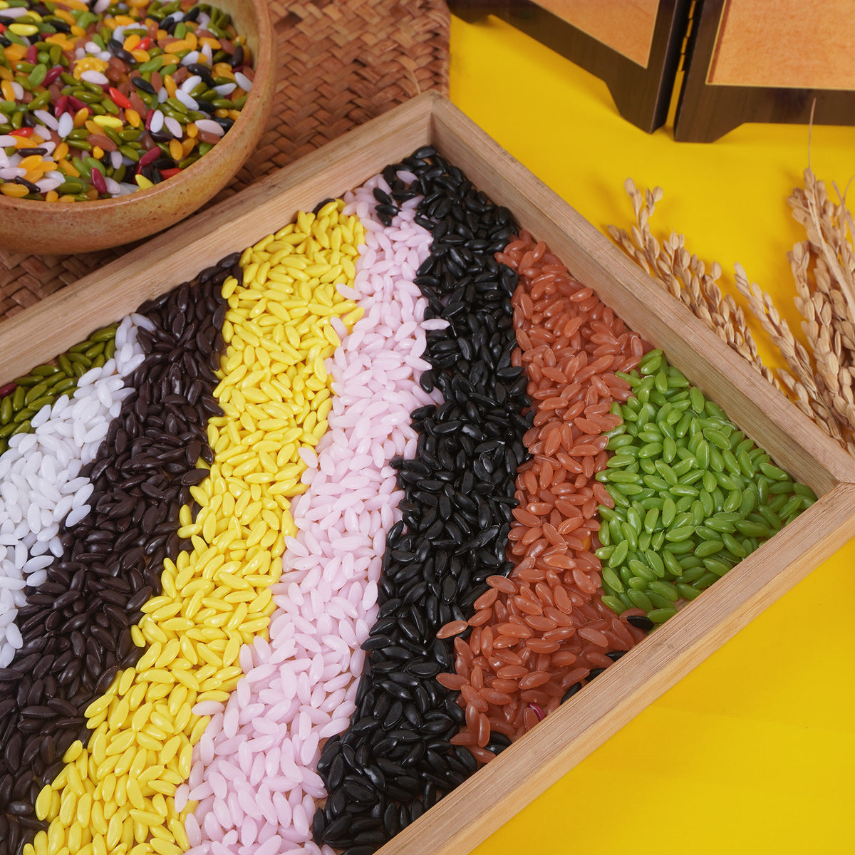 1lb Bulk Simulation Rice Grains for DIY Crafts & Play Food