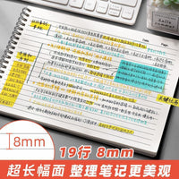 B5 Horizontal Spiral Notebook for Students, Lined Journal for College and Exam Prep