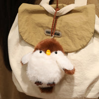 Cute Chirping Bird Plush Keychain - Parrot & Sparrow Sound Toy