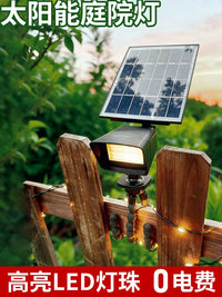 Solar Clamp Spotlight for Outdoor Garden Trees, Fences and Railings