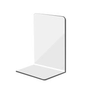 Acrylic Bookends Clear Minimalist Desktop Book Holder for Students