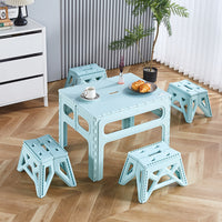 Kids Portable Folding Plastic Activity Table for Indoor Outdoor Camping Picnic