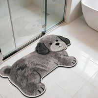 Cartoon Absorbent Non-Slip Diatomaceous Earth Bath Mat for Bathroom and Toilet