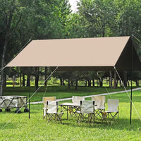 Portable Black Glue Sunshade Canopy Tent for Outdoor Camping and Picnics