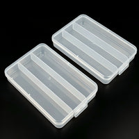 Clear Plastic Storage Box with Adjustable Dividers for Beads, Hardware, Fishing Tackle, Jewelry, Toys